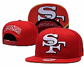49ers Fresh Logo Red Adjustable Hat GS,baseball caps,new era cap wholesale,wholesale hats